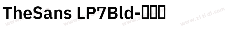 TheSans LP7Bld字体转换